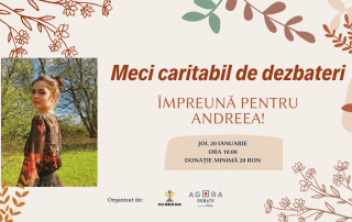 Dezbatere caritabilă: Împreună pentru Andreea